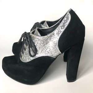 Urban Outfitters Kimchi Blue Glitter Platforms